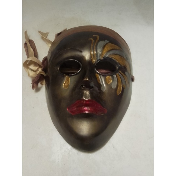 Other - VTG Brass Mask Wall Decor Thespian Theater Carnival Drama 6" X 5"